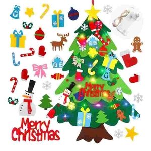 Amazon Christmas Tree Felt Set - Green, Red, Blue